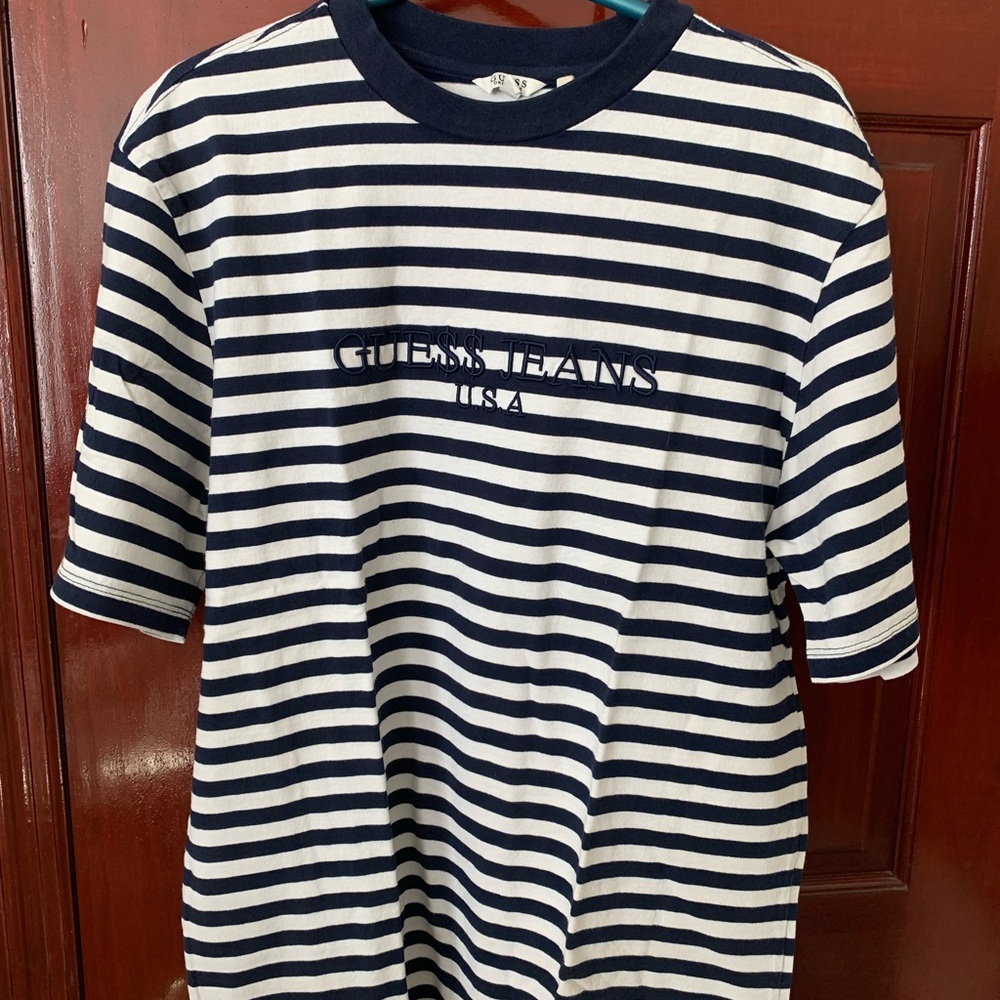 GUESS ASAP ROCKY NAVY TEE SHIRT
